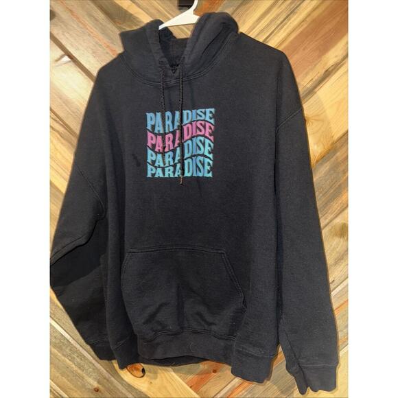 Popular Poison Trippy Rose Paradise Large Hoodie Sweatshirt Streetwear - Picture 1 of 5